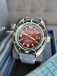 Spinnaker Fleuss 43mm Automatic Dive Watch Oxblood Red, Vintage Inspired.