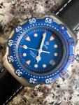 Vintage Zodiac Diver Professional Red Dot 1980's All steel NOS Serviced