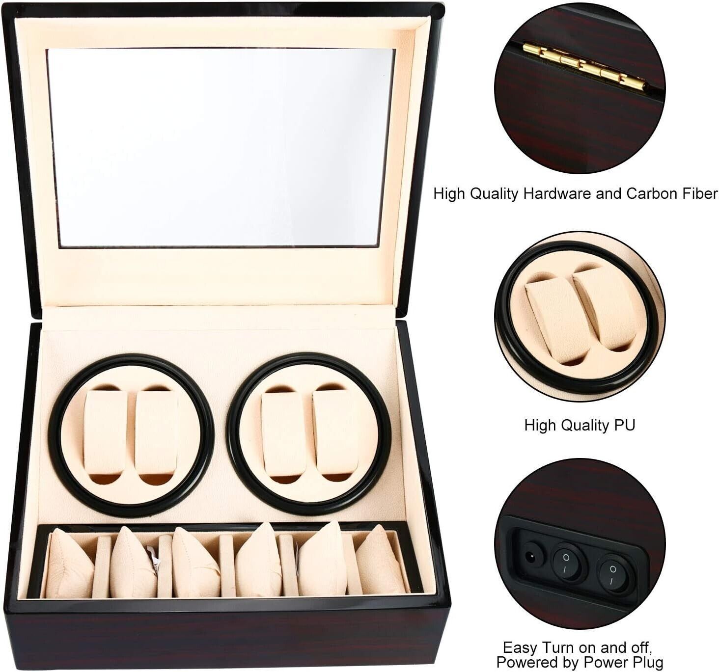 Automatic Watch Winder Storage Box & Display Case