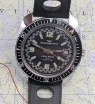 Vtg American Time Skin Diver Mechanical Dive Watch Date Rubber Strap RUNNING