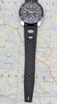 Vtg American Time Skin Diver Mechanical Dive Watch Date Rubber Strap RUNNING