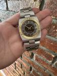 Vintage 1970’s Wittnauer All Stainless Steel Dive Watch With Fluted Bezel.
