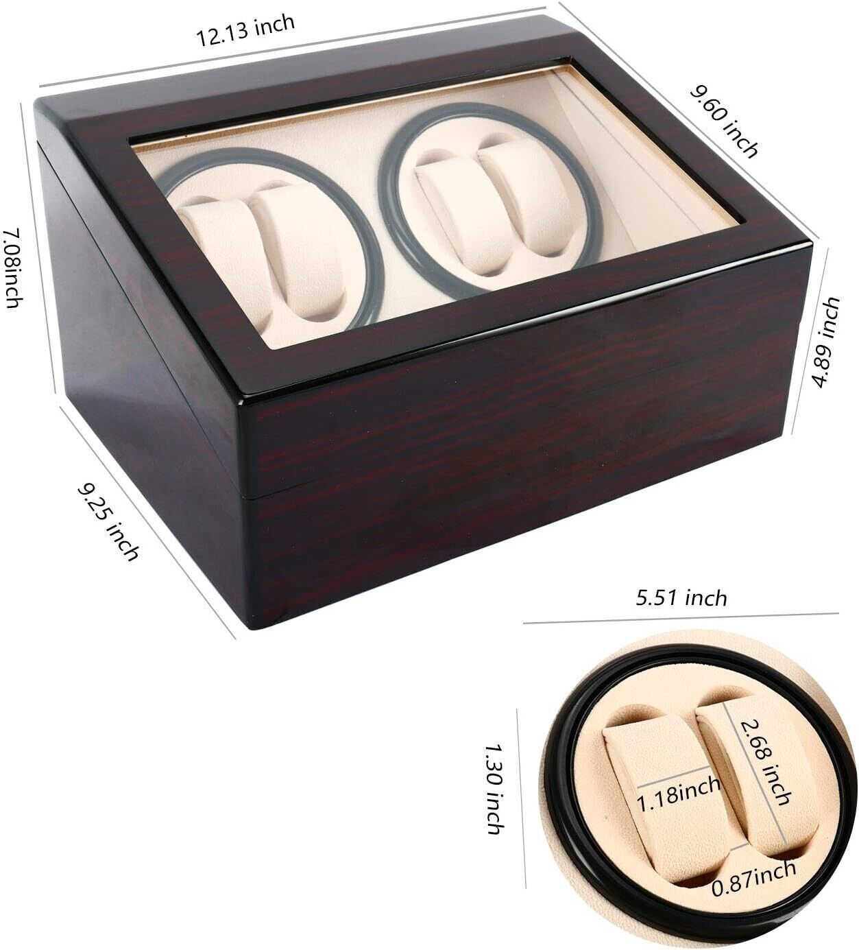 Automatic Watch Winder Storage Box & Display Case