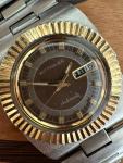 Vintage 1970’s Wittnauer All Stainless Steel Dive Watch With Fluted Bezel.