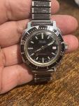 Vtg Chalet Wind Up Diver Men's Watch Swiss Made Parts/repair 37mm Collectible