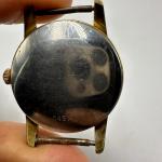 Glycine Compressor Automatic Watch Men Gold Tone Date Window 34mm No Band