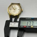 Glycine Compressor Automatic Watch Men Gold Tone Date Window 34mm No Band
