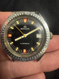 VINTAGE BAYLOR DIVE WATCH 600 FT