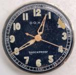 Vintage Doxa 17 jewel Center Seconds WWII Military wrist watch movement running