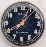 Vintage Doxa 17 jewel Center Seconds WWII Military wrist watch movement running
