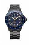 Glycine combat sub 42 Black PVD automatic watch with three straps FREE SHIPPING
