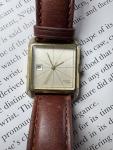 Vintage RARE Doxa Grafic Manual Wind Gold Plated Watch w/ Date at 9:00