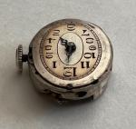 Vintage Glycine Watch Movement Dial Blue Hands Parts