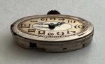 Vintage Glycine Watch Movement Dial Blue Hands Parts