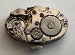 Vintage Glycine Watch Movement Dial Blue Hands Parts