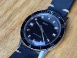 Waltham Incabloc 17 Jewels Diver's Watch Vintage Swiss Made Mechanical 36mm  