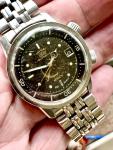Vintage Swiss Jumbo Super Compressor Automatic Dive Watch - Chocolate Patina
