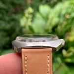 Glycine Compressor Automatic Date Blue Dial Stainless Steel Wristwatch NOS