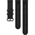 Suunto SS050228000 Original Watch Strap for All Spartan Sport WRH 9 Watches, Textile, Length: 24.4 cm, Width: 24 mm, Includes Pins for Attaching the Strap, Black/Black