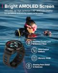 SUUNTO Ocean Dive Computer, GPS Multisport Watch for Training, Underwater Route Tracking & Wireless Tank Pressure Monitor, AMOLED Touchscreen, Dualband GNSS, Offline Map, 26D Battery Life, All Black