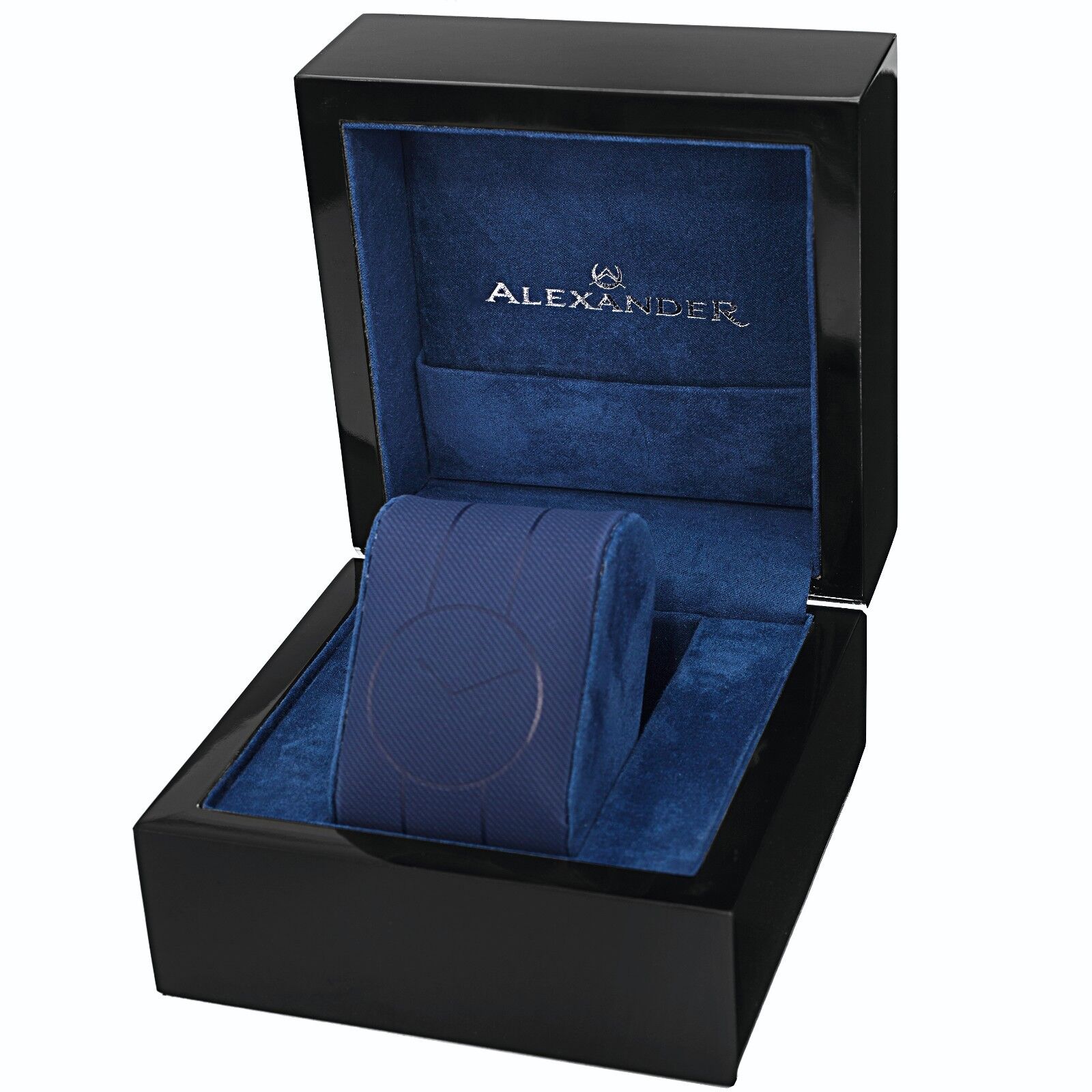 Alexander Slim Men's Dress Watch with Black Dial