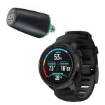 SUUNTO Ocean Dive Computer (All Black) + Tank Pod Combo, GPS Multisport Watch for Training, Underwater Route Tracking & Wireless Tank Pressure Monitor