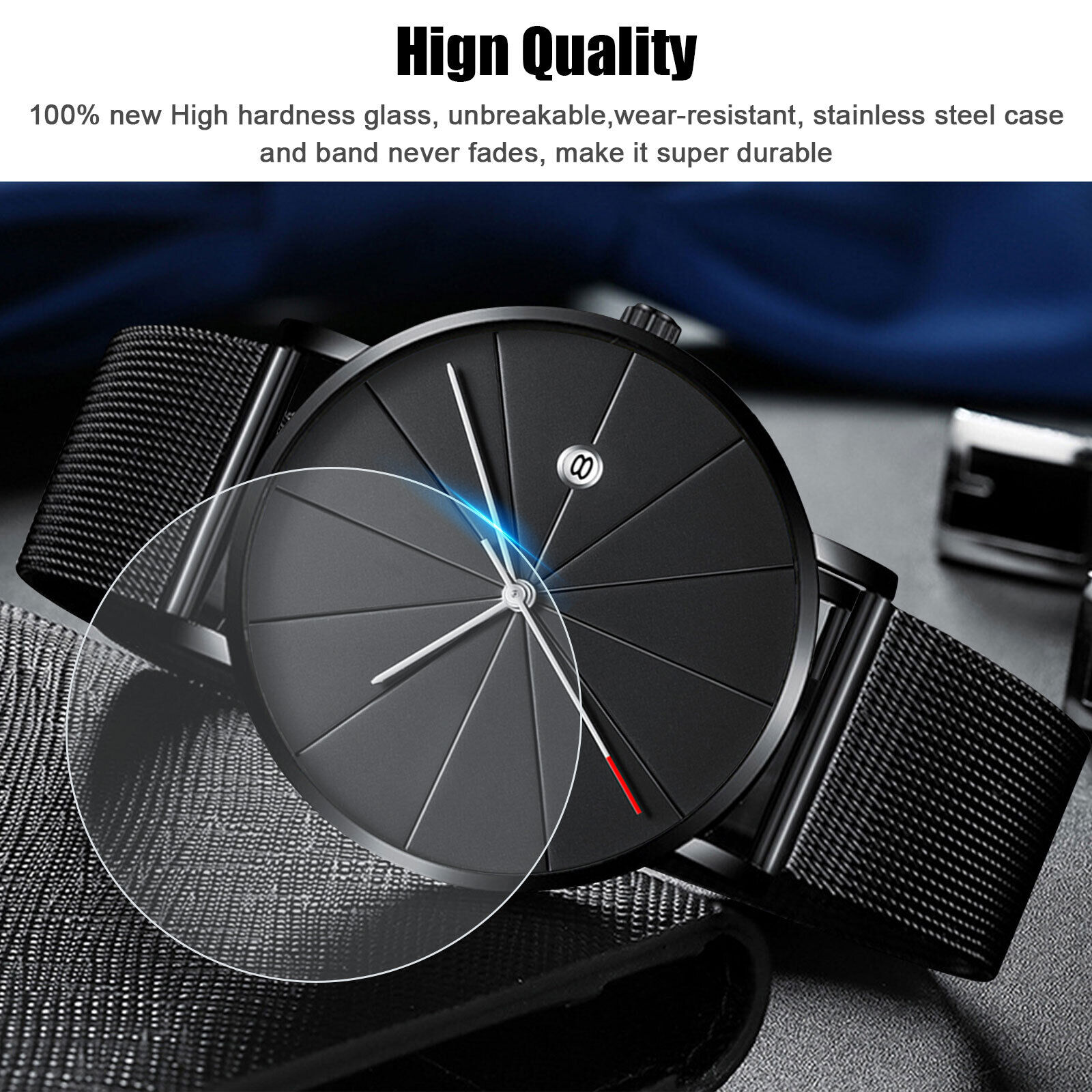 Men's Trendy Ultra Thin Quartz Watch