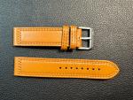 Sangin Leather Strap 20mm Brushed Buckle