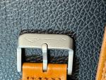 Sangin Leather Strap 20mm Brushed Buckle