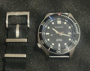 Sangin Instruments Neptune V1 Brushed Steel Automatic Diver Watch