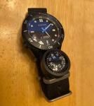 Sangin Neptune Black DLC with Navigator Compass Black DLC and PDW Titanium Nato