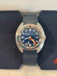 DOXA 300T CARIBBEAN WITH FKM RUBBER STRAP (CUT to 7-1/2 Wrist size) FULL KIT