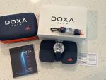 DOXA 300T CARIBBEAN WITH FKM RUBBER STRAP (CUT to 7-1/2 Wrist size) FULL KIT