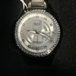 Mens Hidden Hills chrome Frosted Luxury Watch
