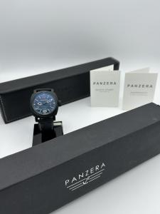 Panzera Aquamarine 45 Black PVD Automatic! FULL SET! 