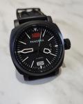 PANZERA MENS WATCH (AQUAMARINE 45) Black Rubber Strap, Perfect Condition 