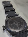 PANZERA MENS WATCH (AQUAMARINE 45) Black Rubber Strap, Perfect Condition 