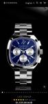 Panzera CLASSIVO 43C Men's Luxury Stainless Steel Watch Analog Timepiece