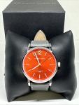 Filippo Loreti Unisex Gray Leather Straps Analog Dial Quartz Wrist Watch NSD34
