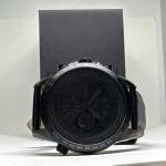 Filippo Loreti Oscura Mens All Black Analog Dial Quartz Chronograph Watch NSD16