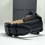Filippo Loreti Oscura Mens All Black Analog Dial Quartz Chronograph Watch NSD16