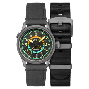 AVI-8 Flyboy Wingman Worldtimer Stainless Steel 41mm Japanese Automatic Wristwat