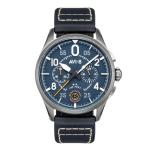 AVI-8 Spitfire Chronograph Blue / Leather | Blue Dial Stainless Steel 42mm Wrist