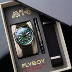 AVI-8 Flyboy Wingman Worldtimer Stainless Steel 41mm Japanese Automatic Wristwat