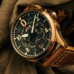 AVI-8 Spitfire Bronze Green Dial Chronograph Quartz AV-4089-02 Men's Watch