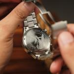 AVI-8 Hawker Hurricane Carey Dual Time Blue / Stainless Steel | Blue Dial 44mm W