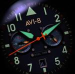 AVI-8 Hawker Hurricane Blue Dial Chronograph Quartz AV-4088-22 Men's Watch