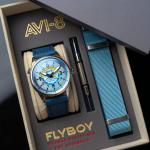 AVI-8 Flyboy Wingman Worldtimer Stainless Steel 41mm Japanese Automatic Wristwat