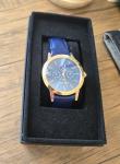 Filippo Loreti Venice Moon phase Rose Gold Blue Leather