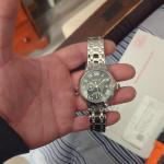 Earnshaw Quartz Retrograde Dual Time Wristwatch ES-8288-22 Japan New Unused